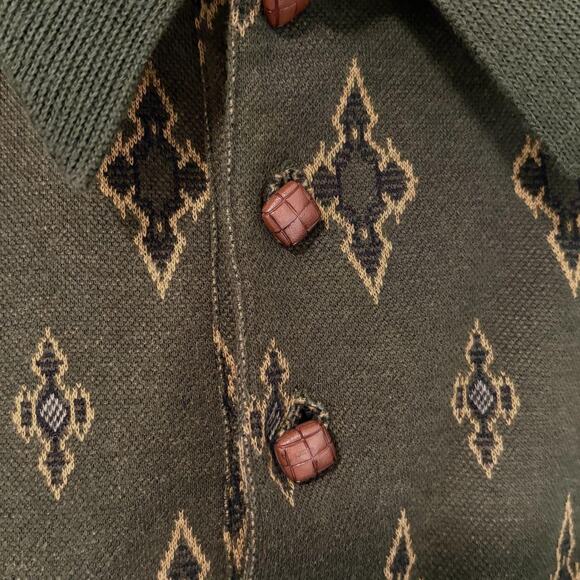 Matinique Geometric Print LS Polo XL - Picture 4 of 10